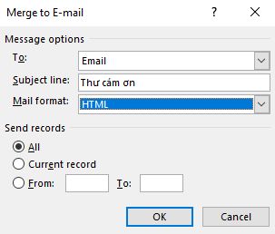 Dùng Mail Merge trong Outlook 2016 gửi mail hàng loạt 31 vui mỗi ngày - mail merge 2016 - bước 15